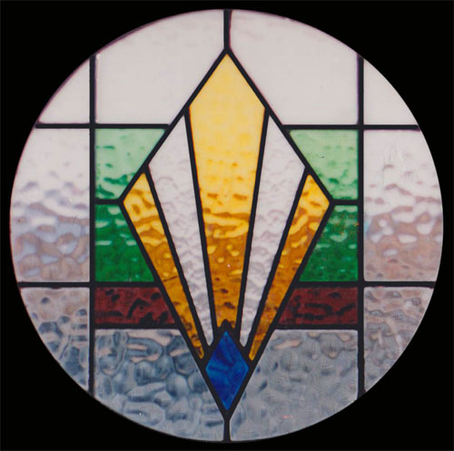 Installatie hurken klant Scottish Stained GlassArt Deco Stained Glass | Scottish Stained Glass